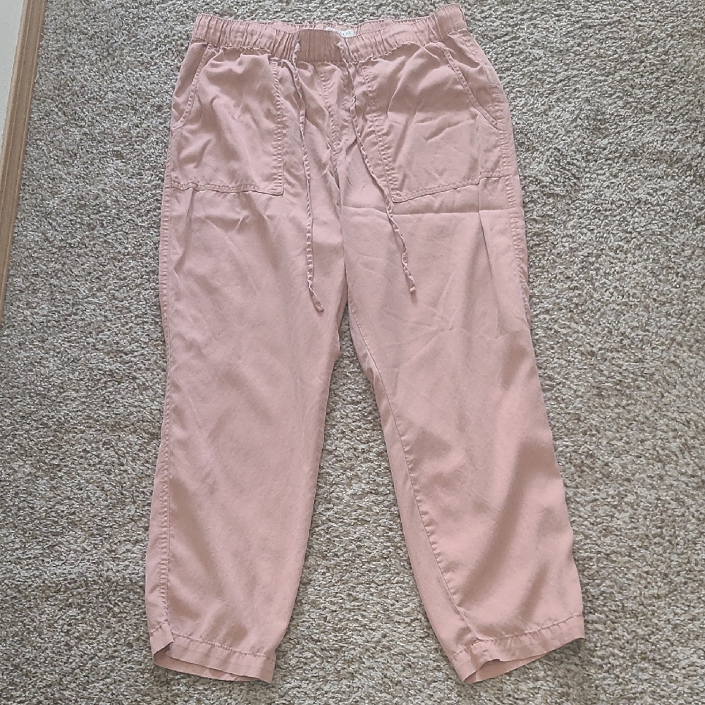 Standard Surplus Soft Pink Drawstring Casual Pants - image 1